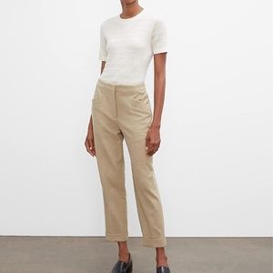 Textured Slim Trousers - New With Tags; NEVER WORN - Camel